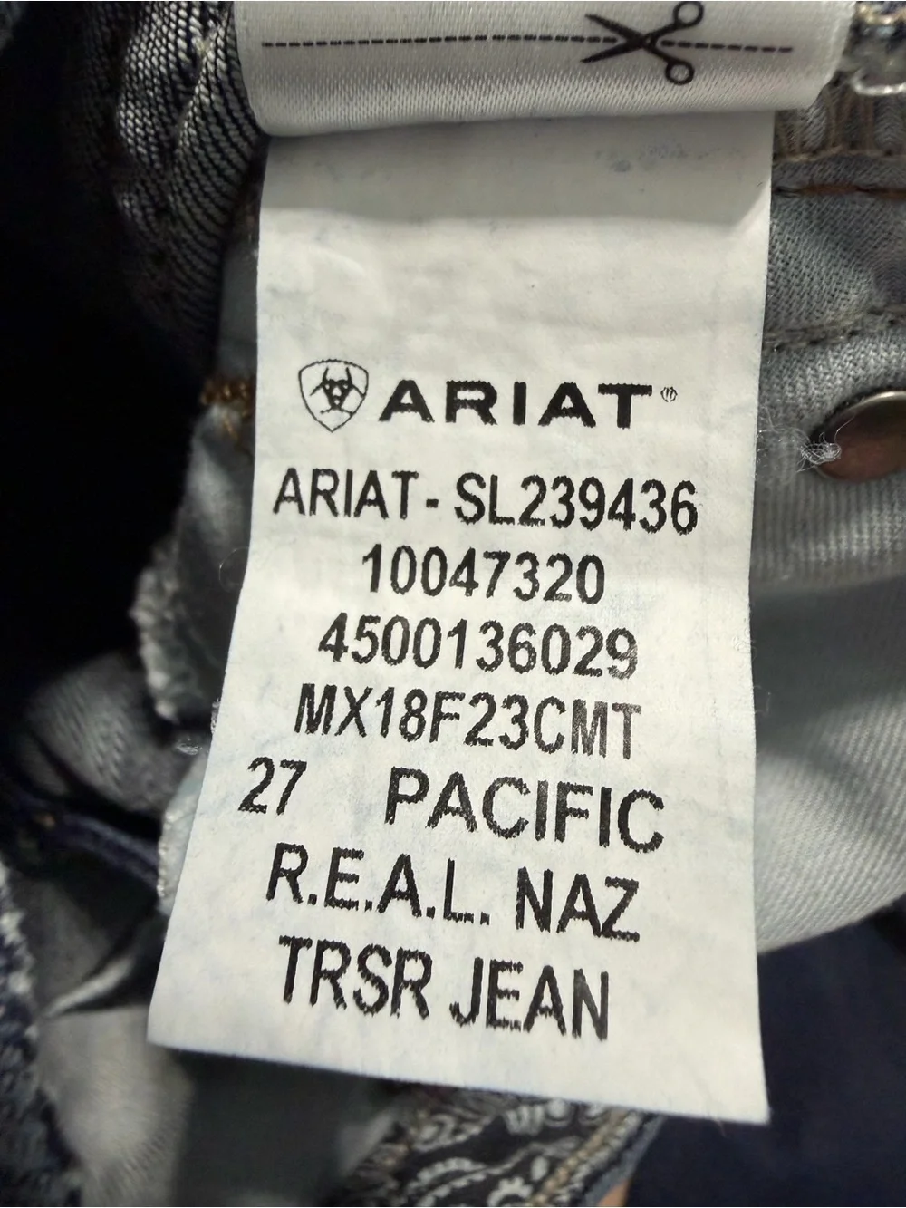 Ariat Youth Girls R.E.A.L. Trouser Jeans | Size 10